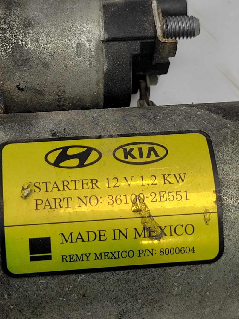 2015 - 2020 Hyundai Elantra 2.0L Starter Motor - Fits US Built ONLY OEM 361002E551