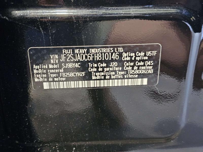 2015 Subaru Forester Throttle Body/Valve Assy