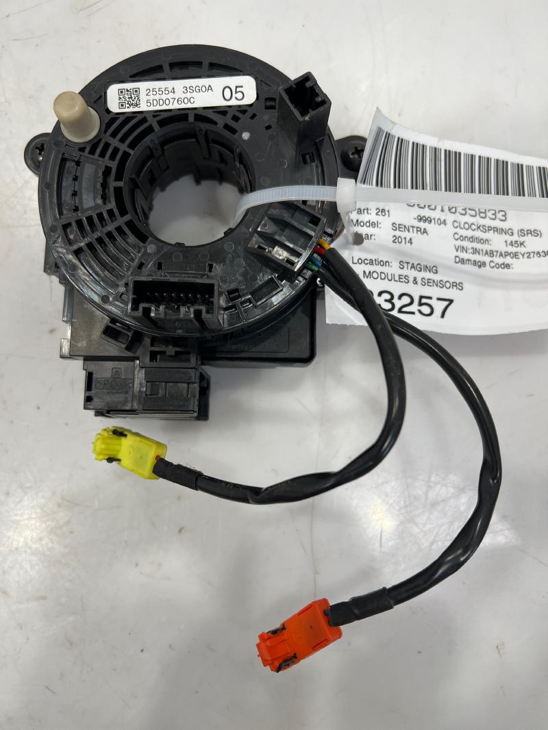 2014 Nissan Sentra Clockspring (Srs)