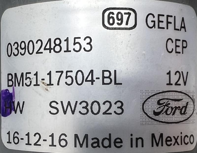 2012 - 2018 Ford Focus Windshield Wiper Motor RH Passenger Side OEM BM5Z17508T