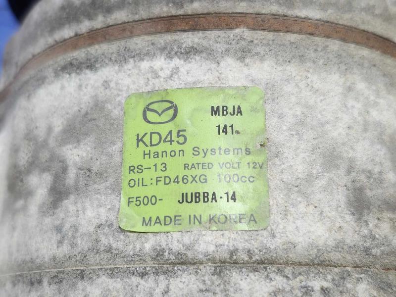 2014-2018 Mazda 3 AC Compressor Assembly Genuine OEM Part KD4561450