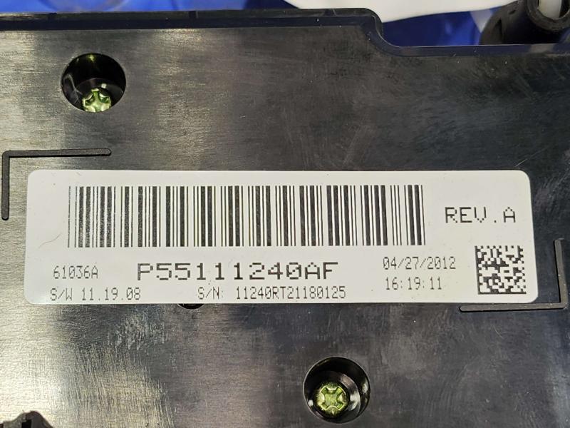 2012 Dodge Grand Caravan Heater A/C Control