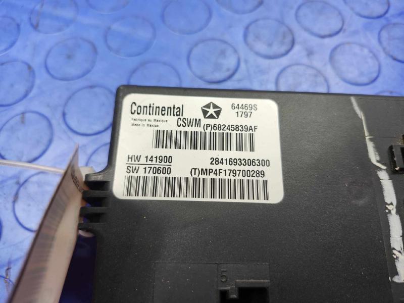 2017-2018 Jeep Compass Steering Wheel Heater Control Module OEM 68245839AF