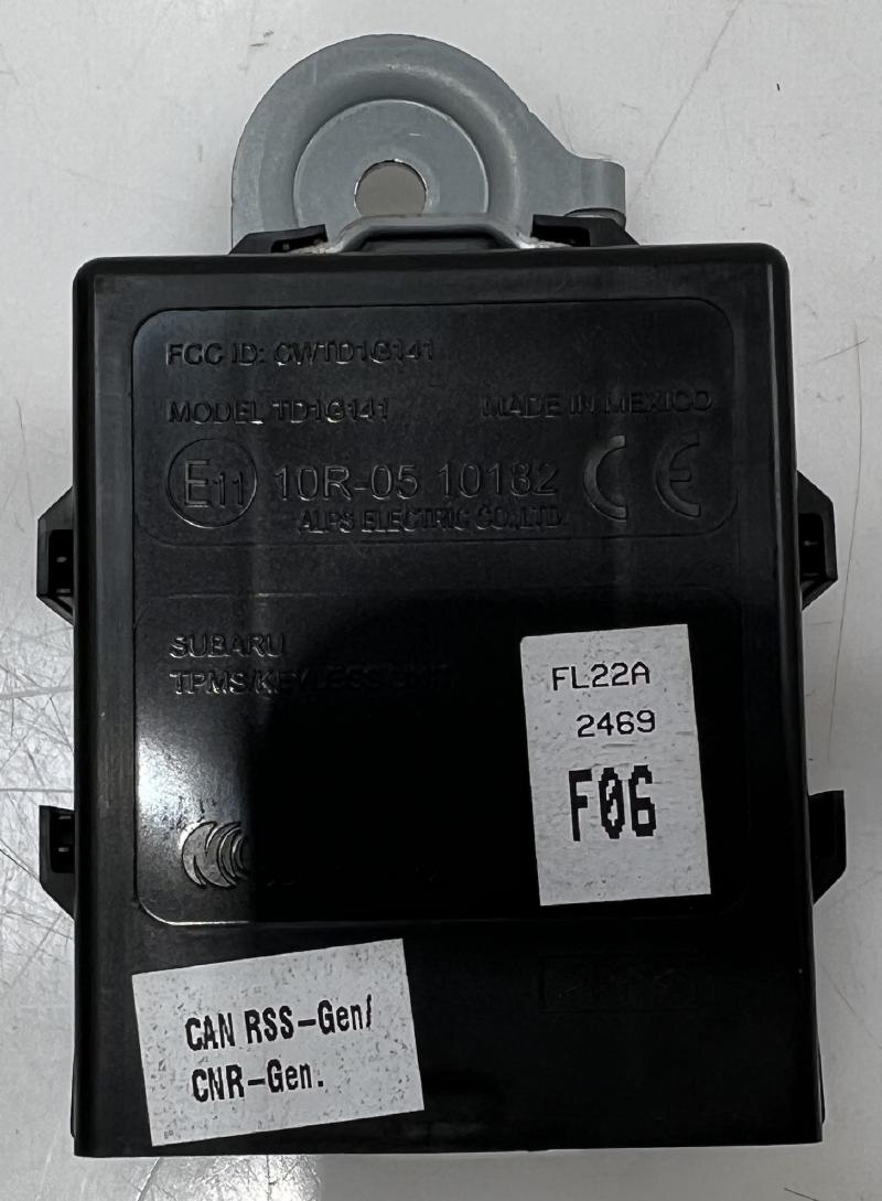 2020 SUBARU IMPREZA KEYLESS ENTRY TPMS RECEIVER CONTROL MODULE UNIT OEM 10R0510182