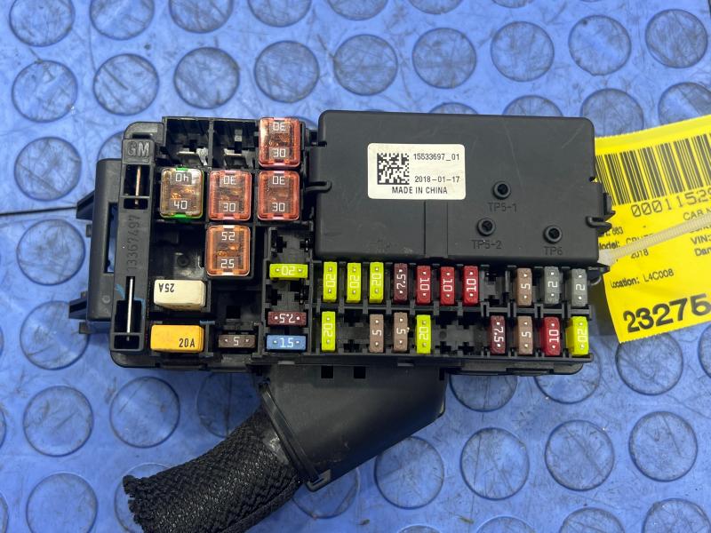 2018 Chevrolet Cruze Cabin Fuse Box