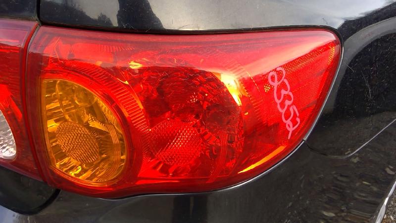 2009 Toyota Corolla Tail Light Assembly