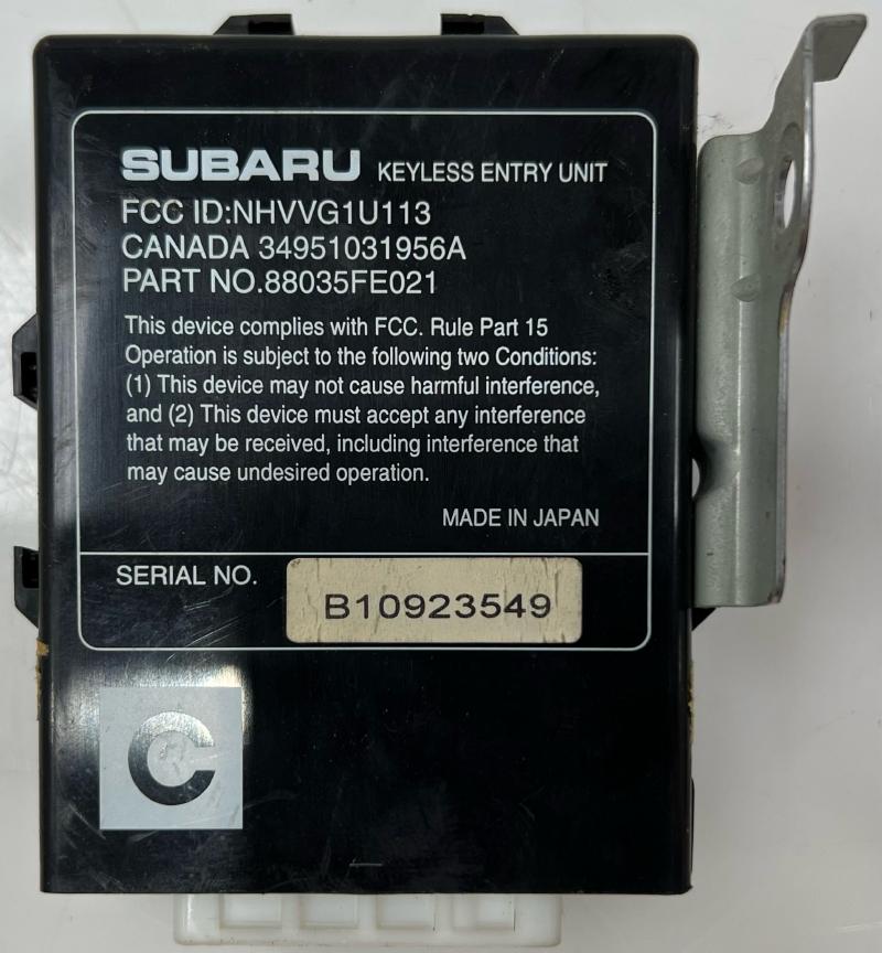 2002 Subaru Impreza Chassis Brain Box