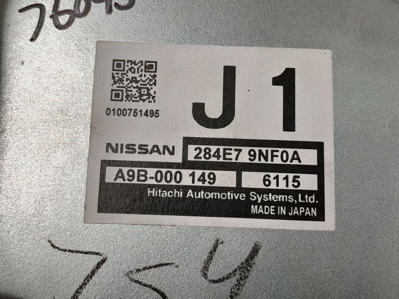 2016 Infiniti QX60 Advanced Driver Assist System Control Module ADAS OEM 284E79NF0A