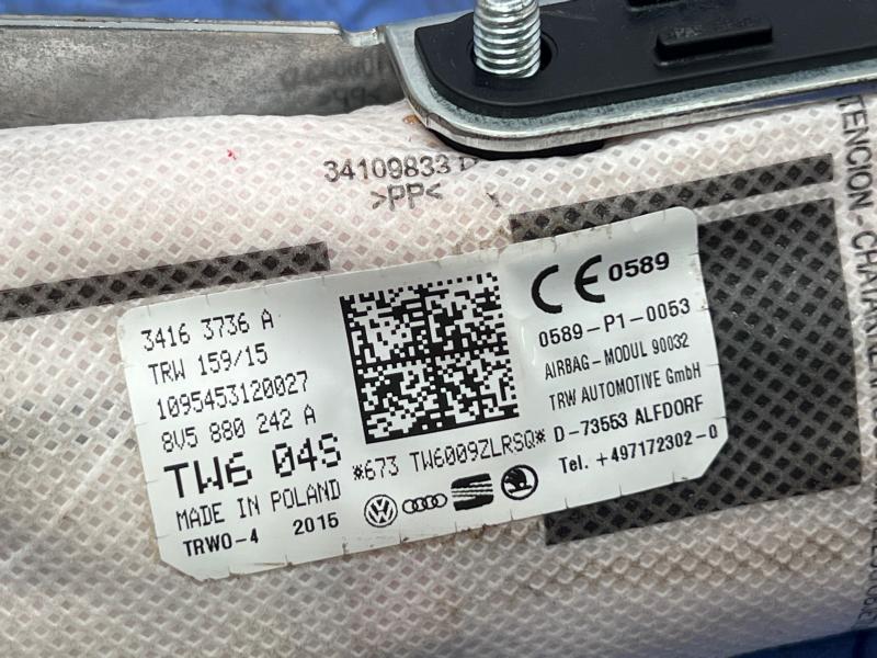 2016 Audi A3 Air Bag