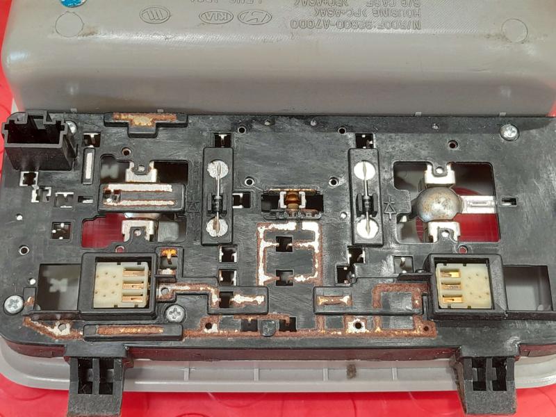 2014-2018 Kia Forte Roof Console Assembly w/o Sunroof Gray OEM 92800A7000ED