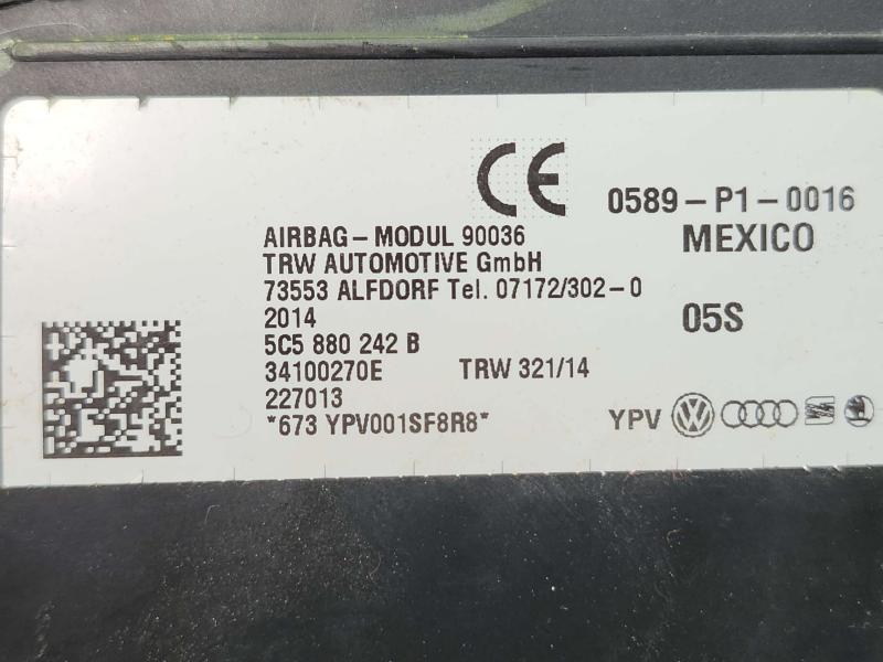 2015 Volkswagen Beetle Air Bag