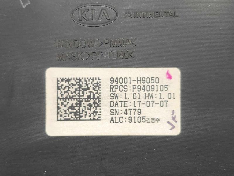 2018-2019 Kia Rio Instrument Cluster Speedometer Genuine OEM 94001H9050