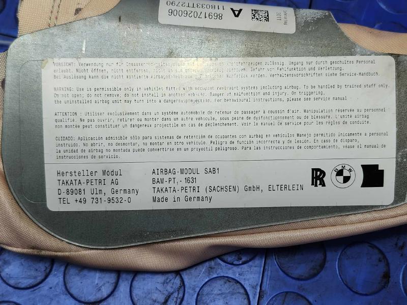 2011 BMW 535i Air Bag