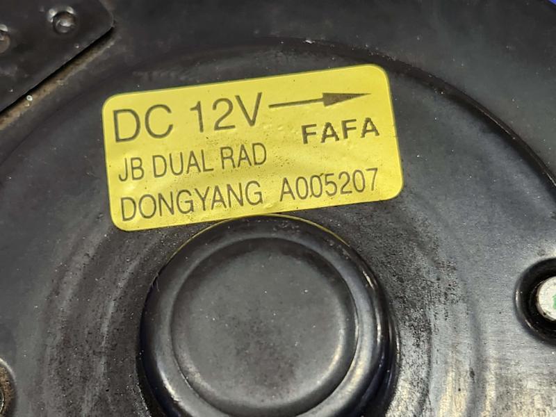 2010 Kia Rio Electric Cooling Motor