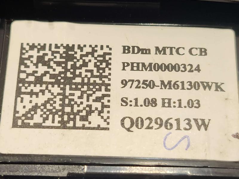 2021 Kia Forte Heater A/C Control