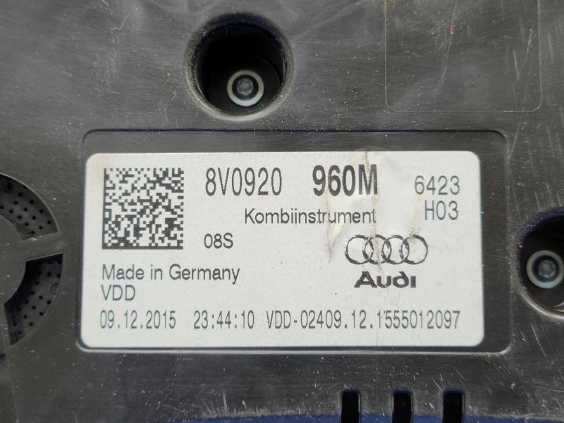 2016-2018 Audi A3 Instrument Cluster Speedometer Genuine OEM 8V0920960H