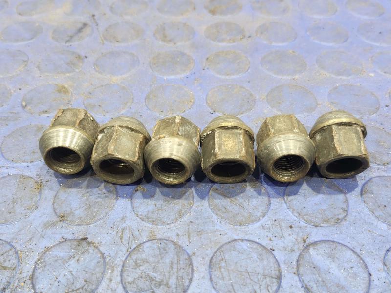 1997-2000 Dodge Dakota Alloy Wheel Lug Nuts 6 Pcs Genuine OEM 2409826
