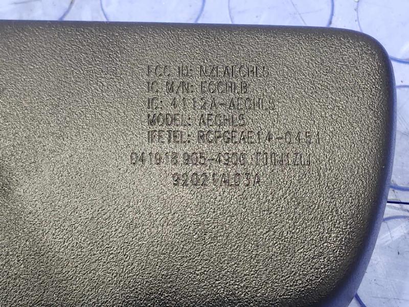 2018 Subaru Legacy Rear View Mirror