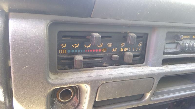 2000 Isuzu NPR Heater A/C Control