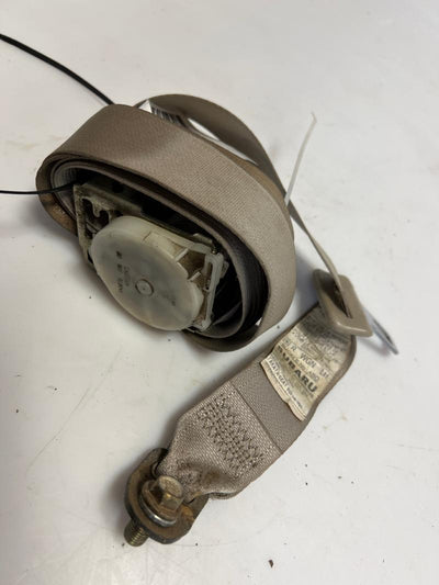 2005 - 2008 Subaru Outback Rear Seat Belt Retractor LH Driver Side Ivory OEM 64661AG11AWA