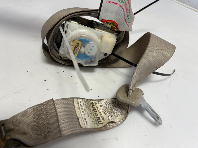 2005 - 2008 Subaru Outback Rear Seat Belt Retractor LH Driver Side Ivory OEM 64661AG11AWA