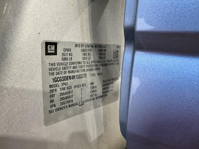 2017 Chevrolet Colorado Air Cond. Evaporator