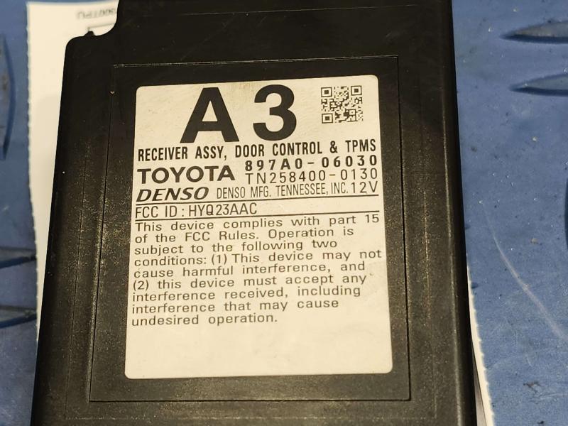 2013 Toyota Camry Chassis Brain Box