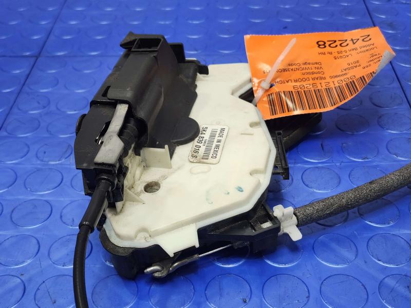 2015 Volkswagen Passat Rear Door Latch