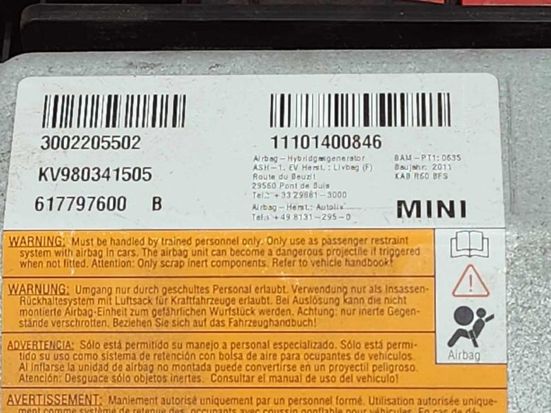 2012 MINI Cooper Countryman Air Bag