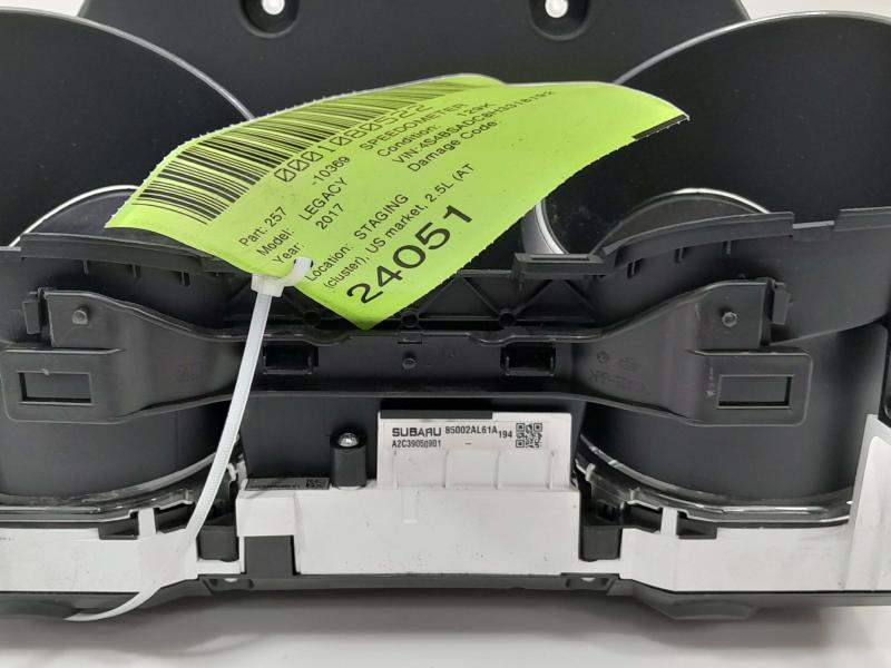 2017 Subaru Legacy Speedometer