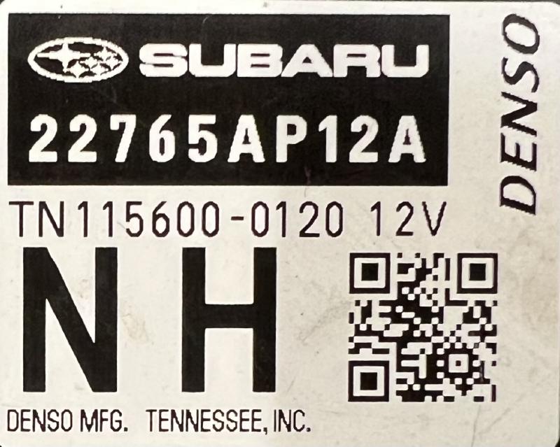 2020 Subaru Impreza 2.0L Electronic Control Module ECU ECM Fits Manual Trans OEM 22765AP12A