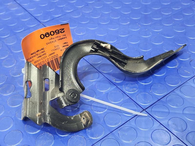 2014-2016 Toyota Corolla Hood Hinge Right Passenger Side Black 209 OEM 5341002220,RH