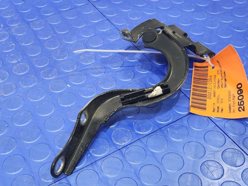 2014-2016 Toyota Corolla Hood Hinge Right Passenger Side Black 209 OEM 5341002220,RH