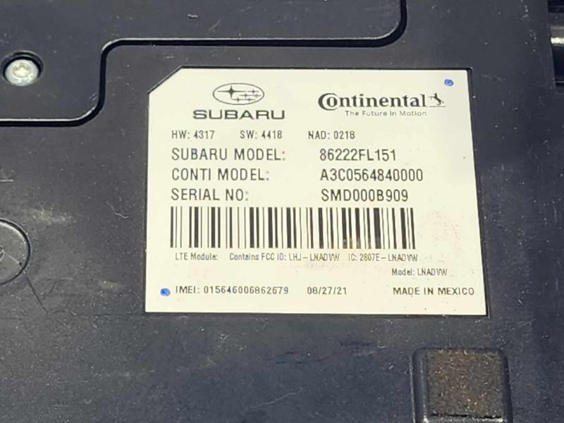 2021 Subaru Crosstrek Chassis Brain Box