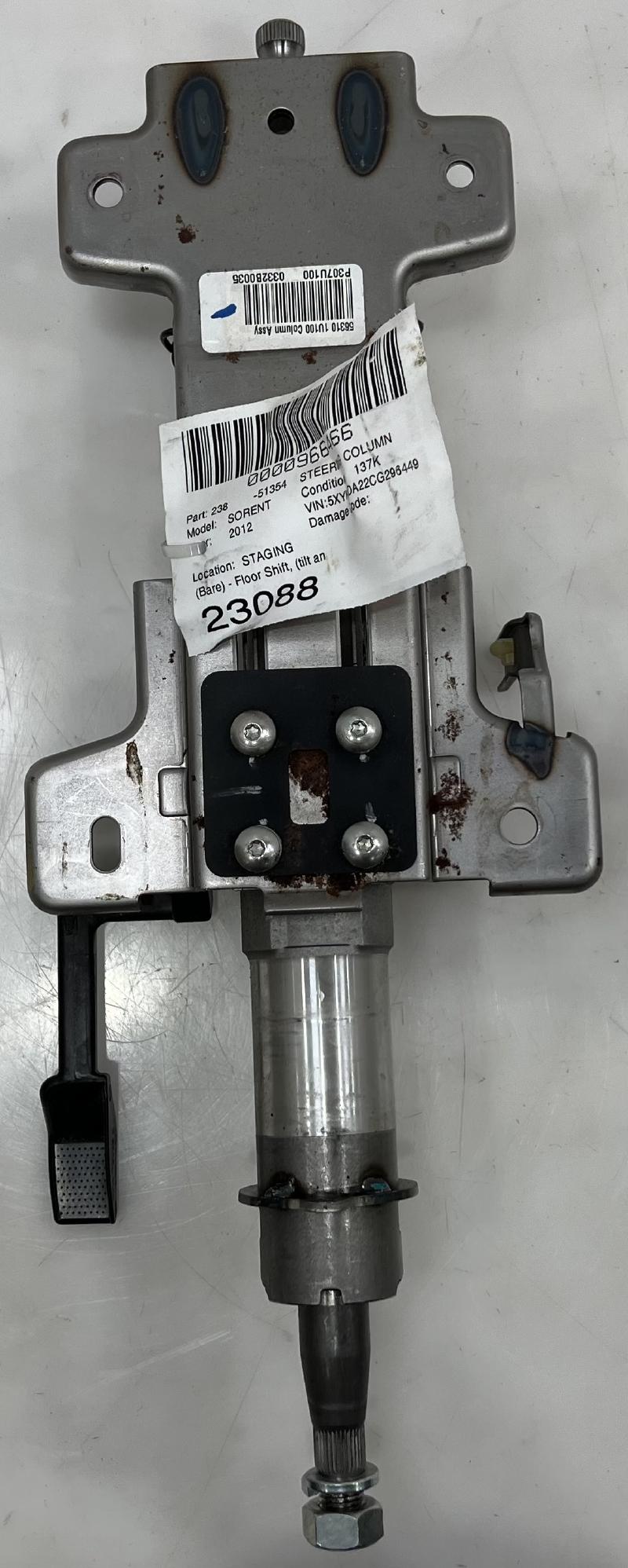 2012 Kia Sorento Steering Column