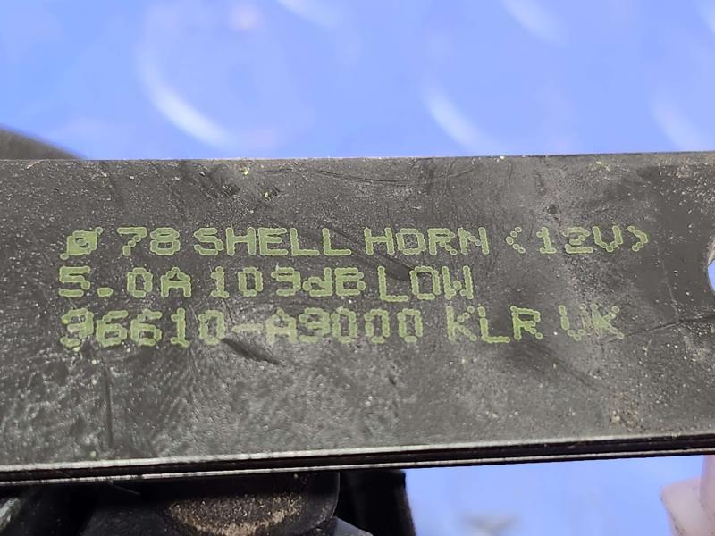 2015-2018 Kia Sedona OEM Low Note Horn Assembly Genuine 96610A9000