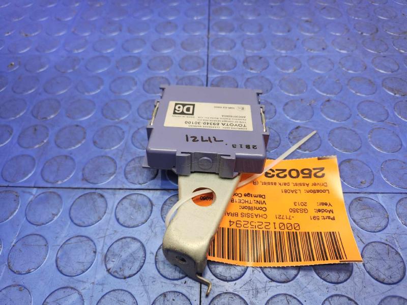 2013-2014 Lexus GS350 GS450 Rear Park Assist Control Module OEM 8934030100