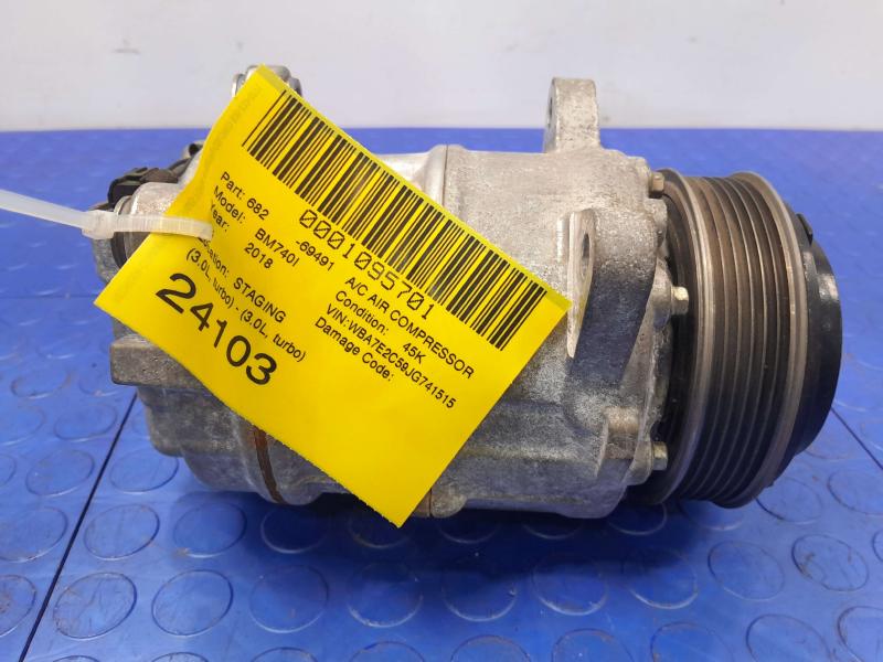 2018 BMW 740I A/C Air Compressor
