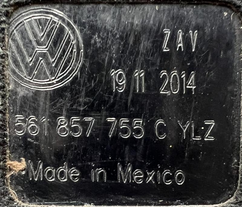 2015 Volkswagen Passat Front Seat Belt