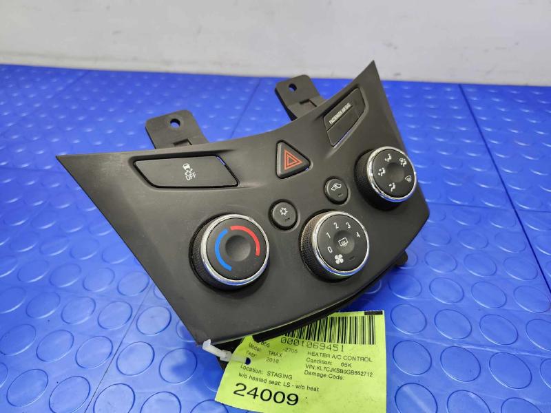 2016 Chevrolet Trax Heater A/C Control