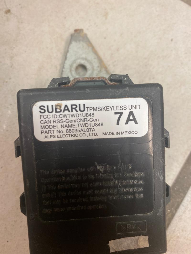 2015 Subaru Legacy Chassis Brain Box