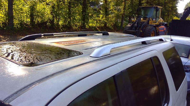 2003 2004 2005 Lincoln Aviator Roof Rack Luggage Rack Rail Set Chrome OEM