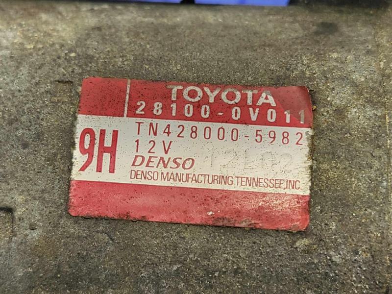 2010 Toyota Highlander Starter Motor