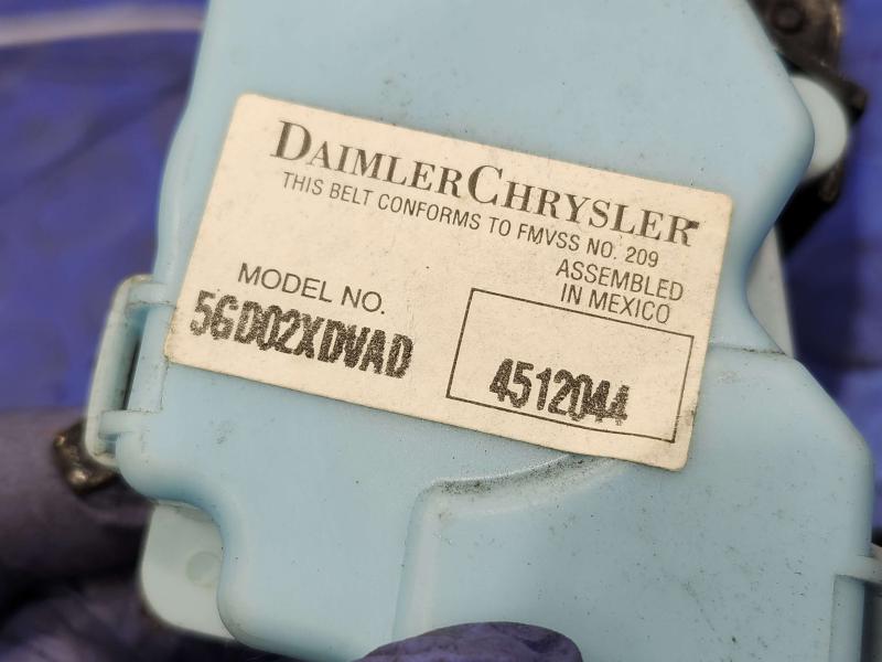 2002 Dodge Dakota Rear Seat Belt