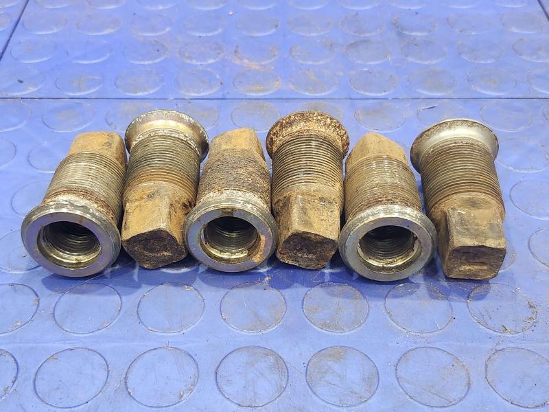 1988-2025 Isuzu NPR OEM Steel Wheel Lug Nuts 6 Pcs Genuine Factory