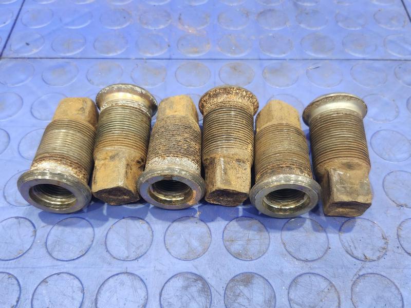 1988-2025 Isuzu NPR OEM Steel Wheel Lug Nuts 6 Pcs Genuine Factory