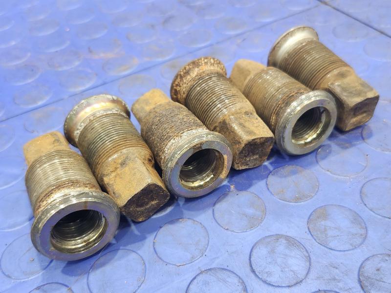 1988-2025 Isuzu NPR OEM Steel Wheel Lug Nuts 6 Pcs Genuine Factory