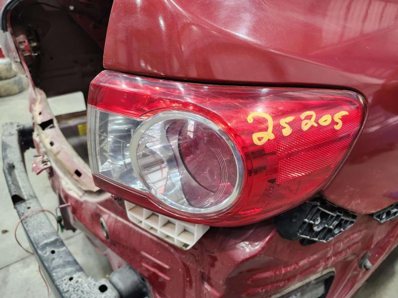 2011 Toyota Corolla Tail Light Assembly