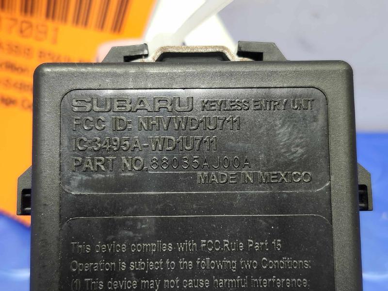 2010-2014 Subaru Legacy Outback Keyless Entry Control Module OEM 88035AJ00A