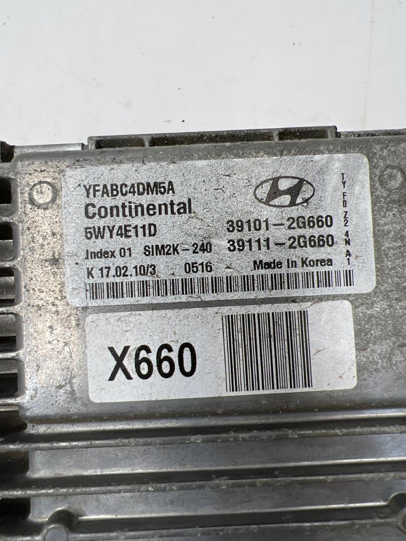 2011 Hyundai Sonata 2.4L ULEV Electronic Control Module ECU ECM PCM OEM 391112G660